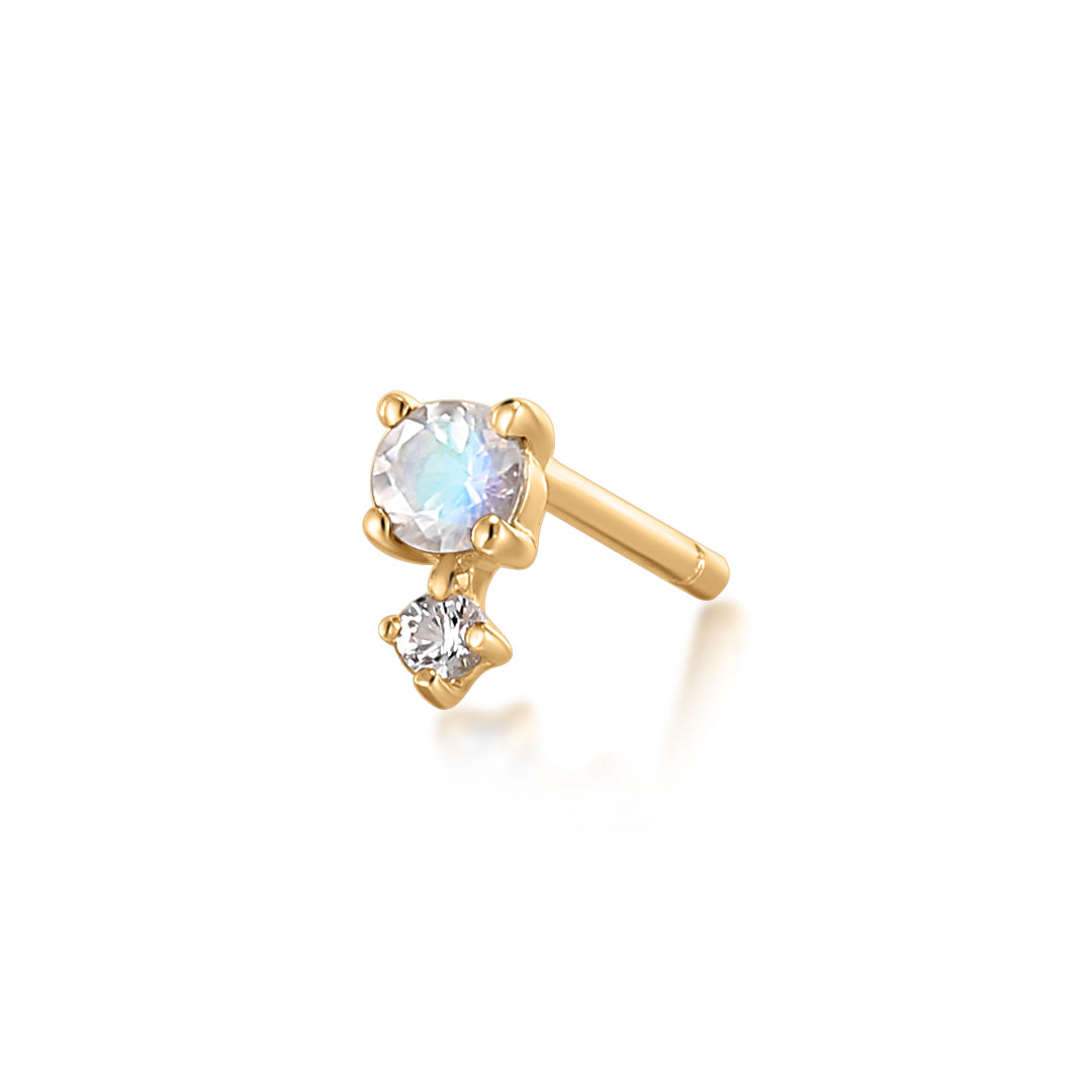 JUNE | Moonstone Necklace Charm Earring Charms AURELIE GI