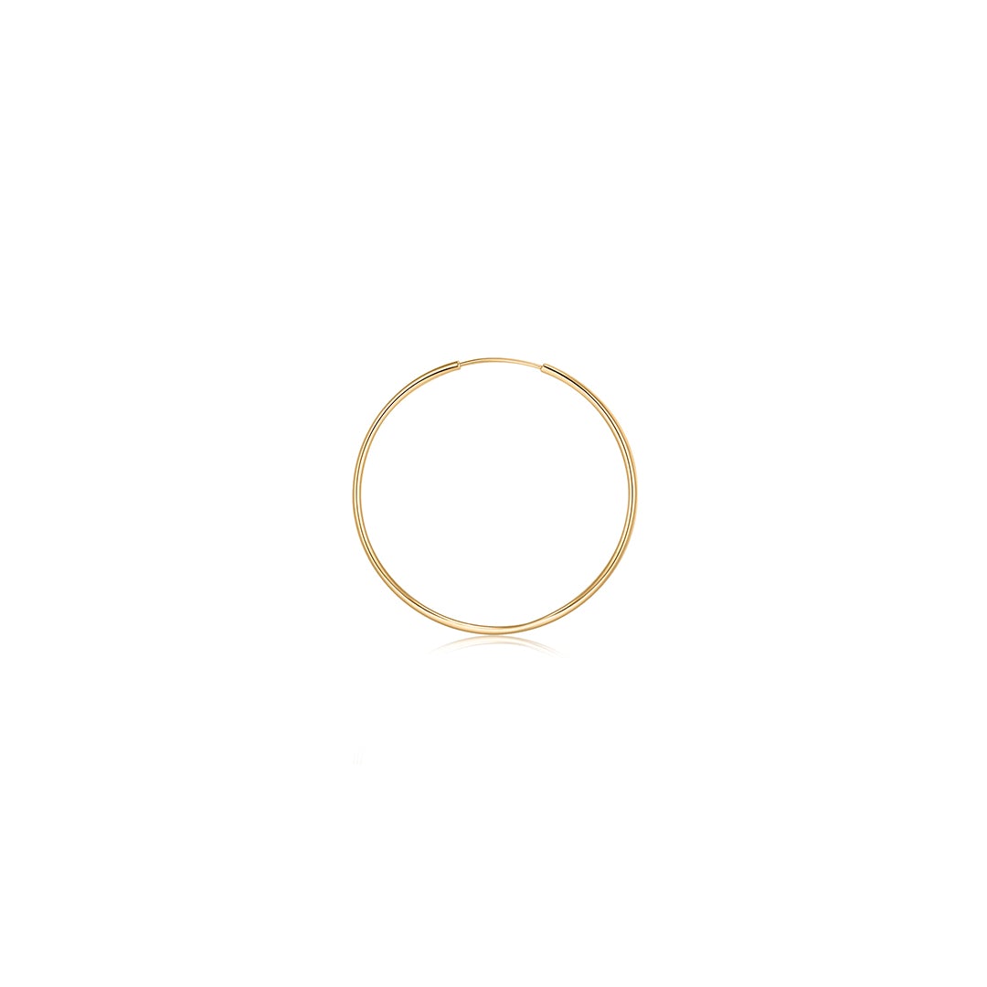 Alex | Medium Endless Single Hoop Earring Hoops & Huggies AURELIE GI Yellow