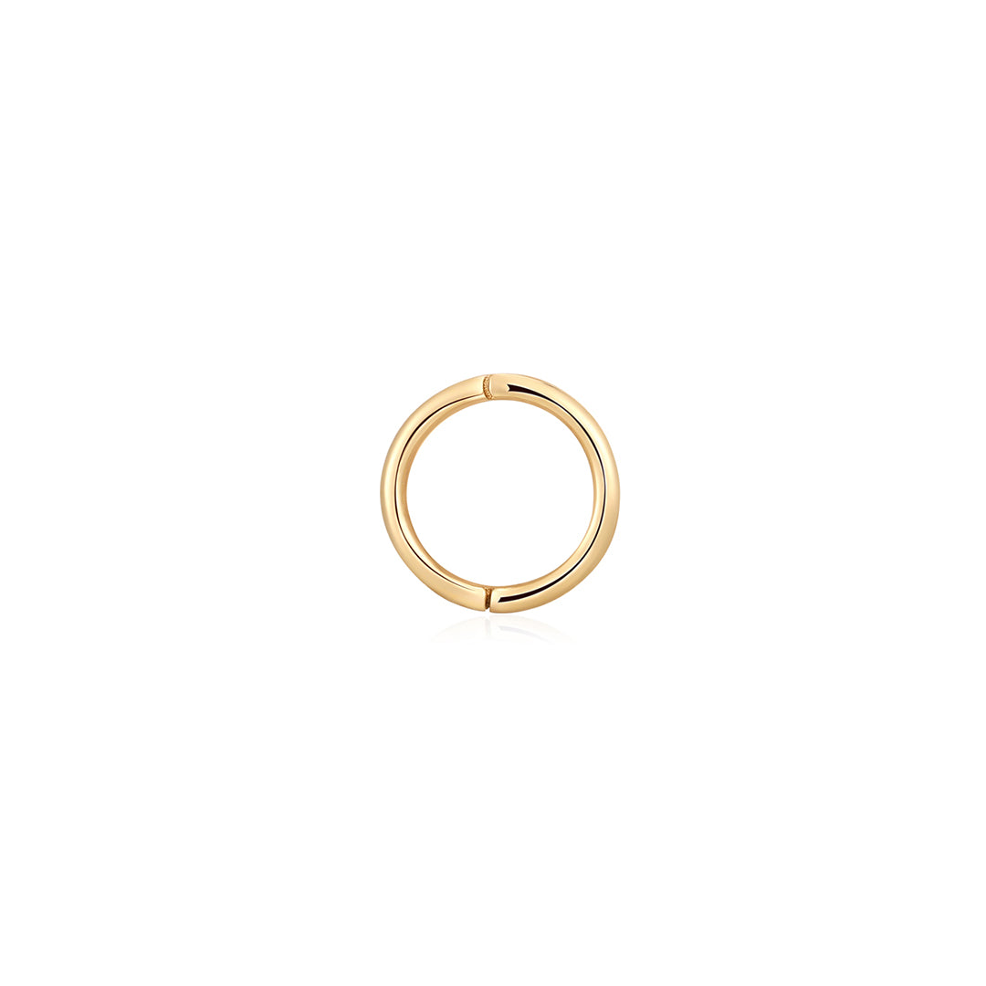 aurelie gi 14k gold 8.5 mm Endless Hoop Earring and Charm Connector