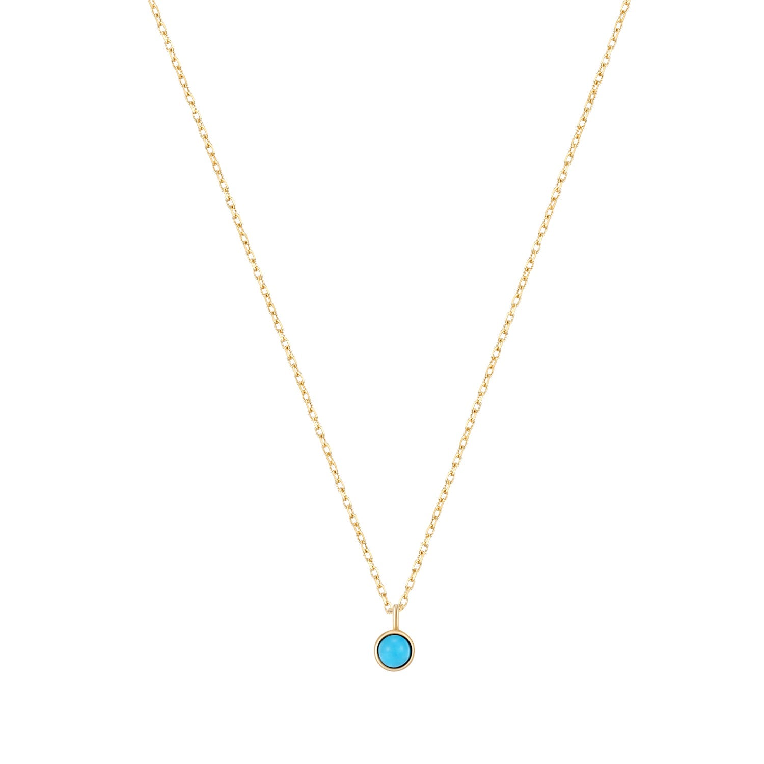 MARIA | Turquoise Solitaire Necklace Necklaces AURELIE GI