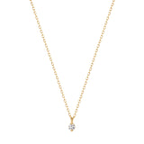 ESME | Floating Diamond Solitaire Necklace Necklaces AURELIE GI Yellow 