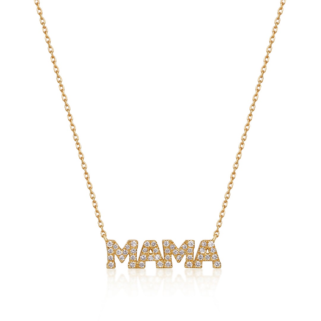MERE | Diamond Mama Necklace Necklaces AURELIE GI Yellow