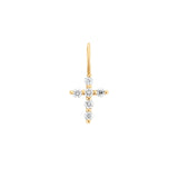 GRACE | Diamond Cross Charm Necklace Charms AURELIE GI 