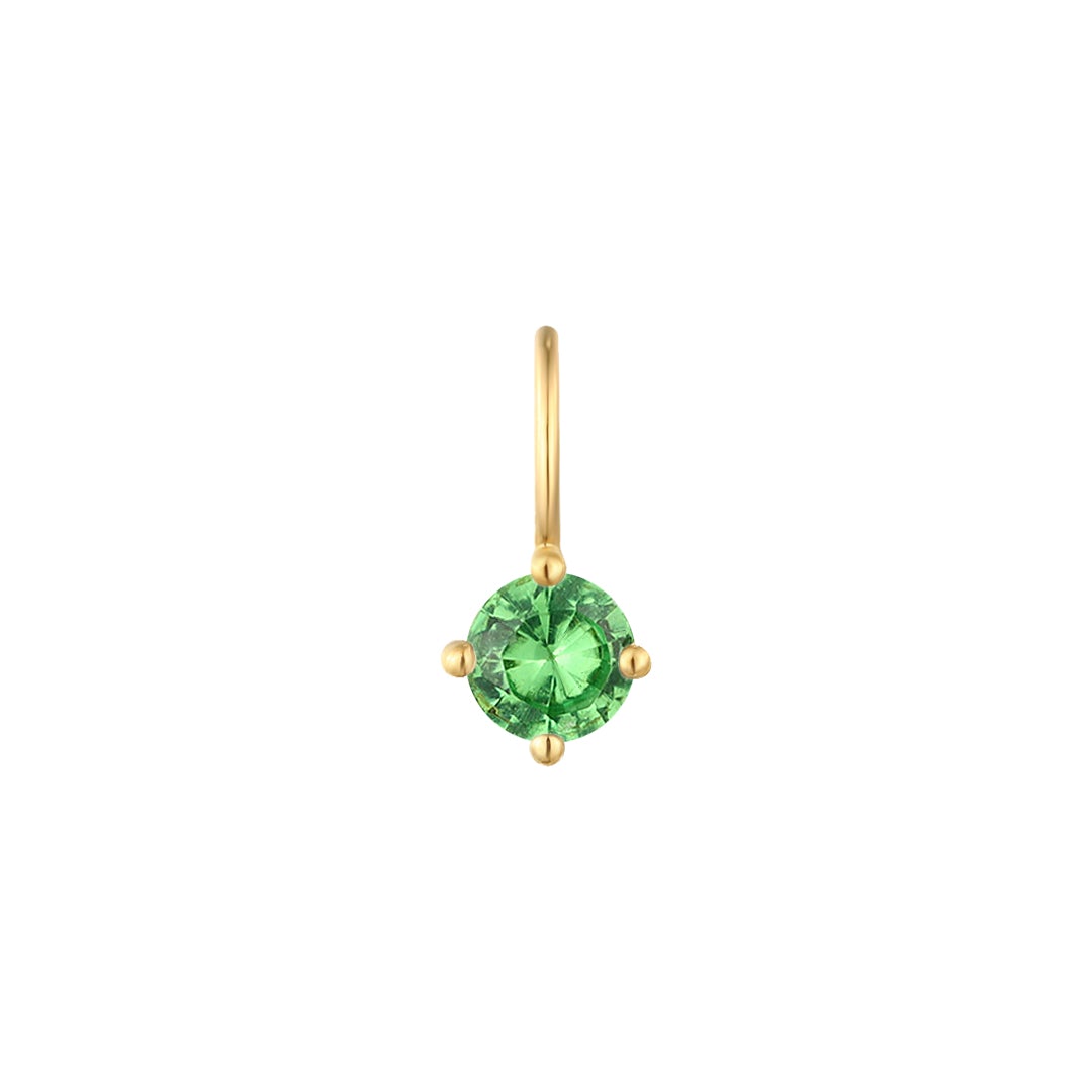 MAY | Green Tsavorite Necklace Charm Necklace Charms AURELIE GI