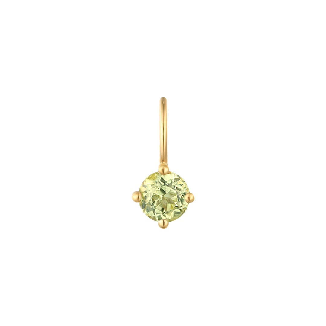 AUGUST | Peridot Necklace Charm Necklace Charms AURELIE GI