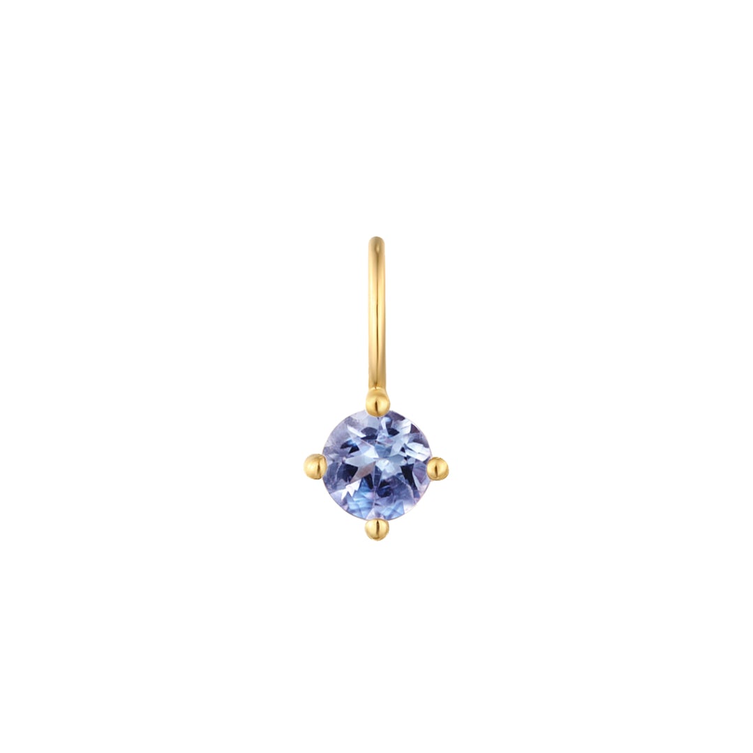 DECEMBER | Tanzanite Necklace Charm Necklace Charms AURELIE GI