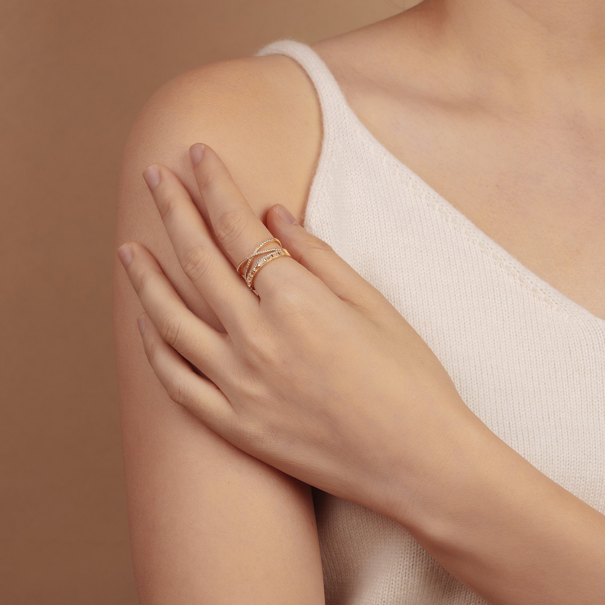 ALISA | Topaz Triple Ring Rings AURELIE GI