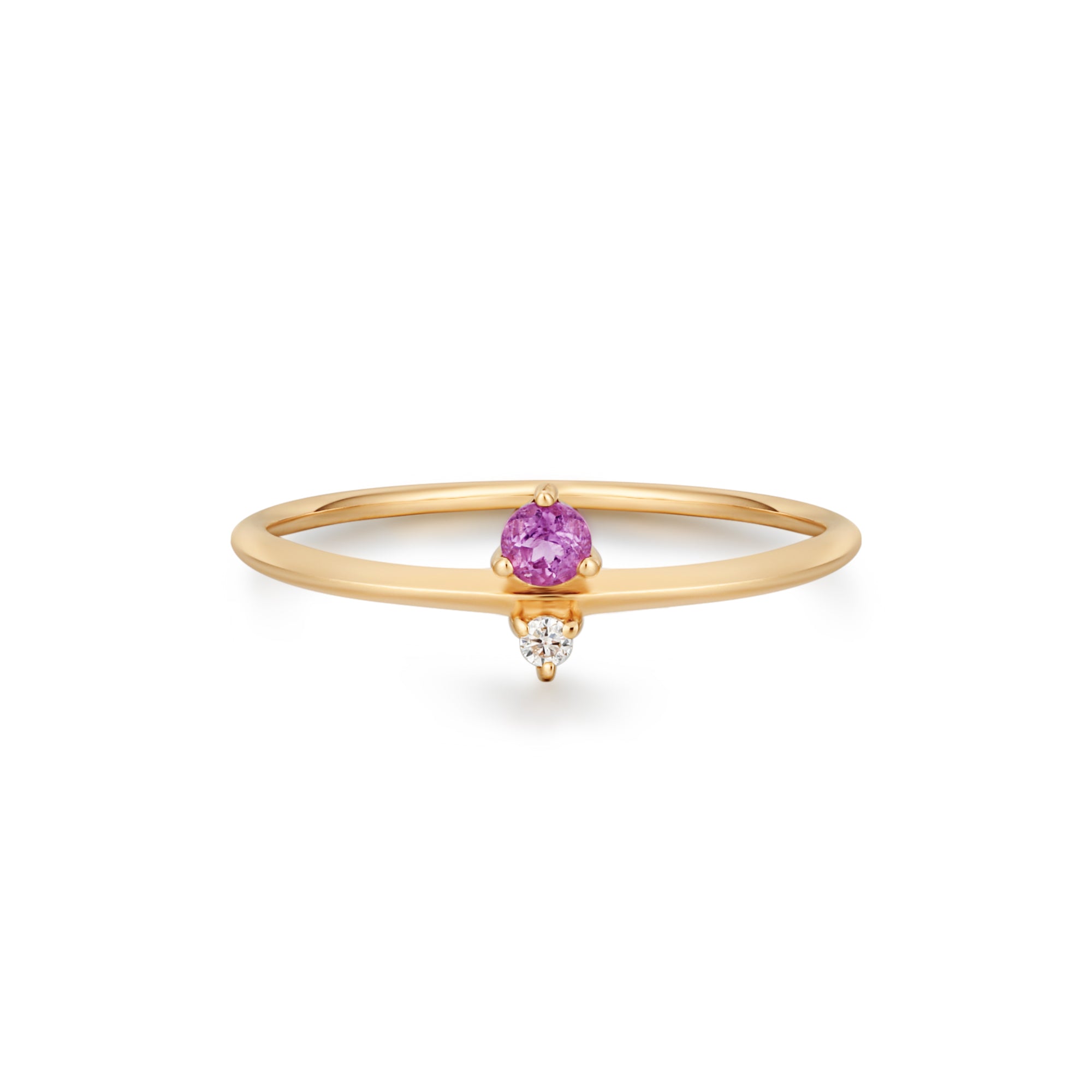ELENA | Amethyst and Diamond Ring Rings AURELIE GI