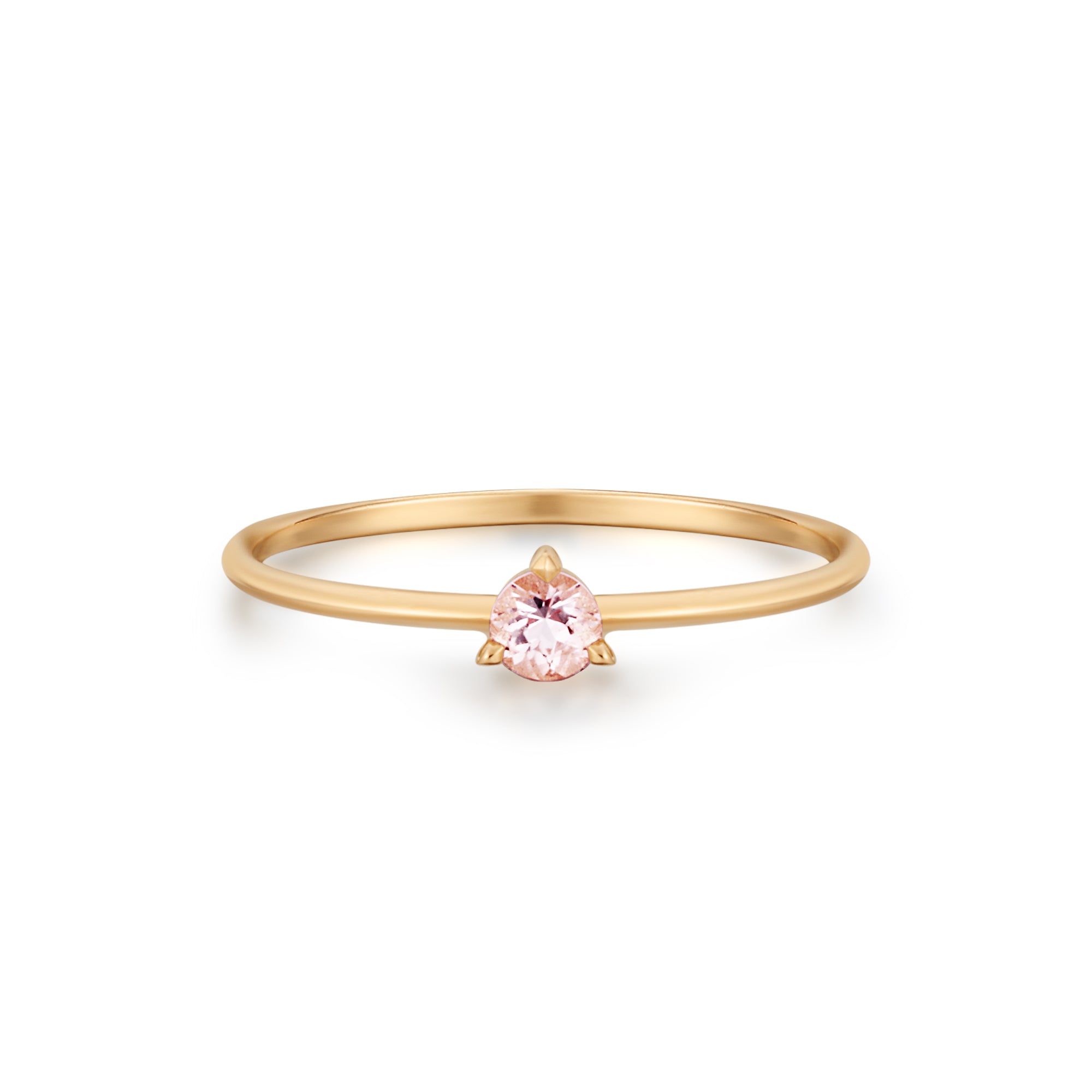 BLOSSOM | Morganite Solitaire Ring Rings AURELIE GI