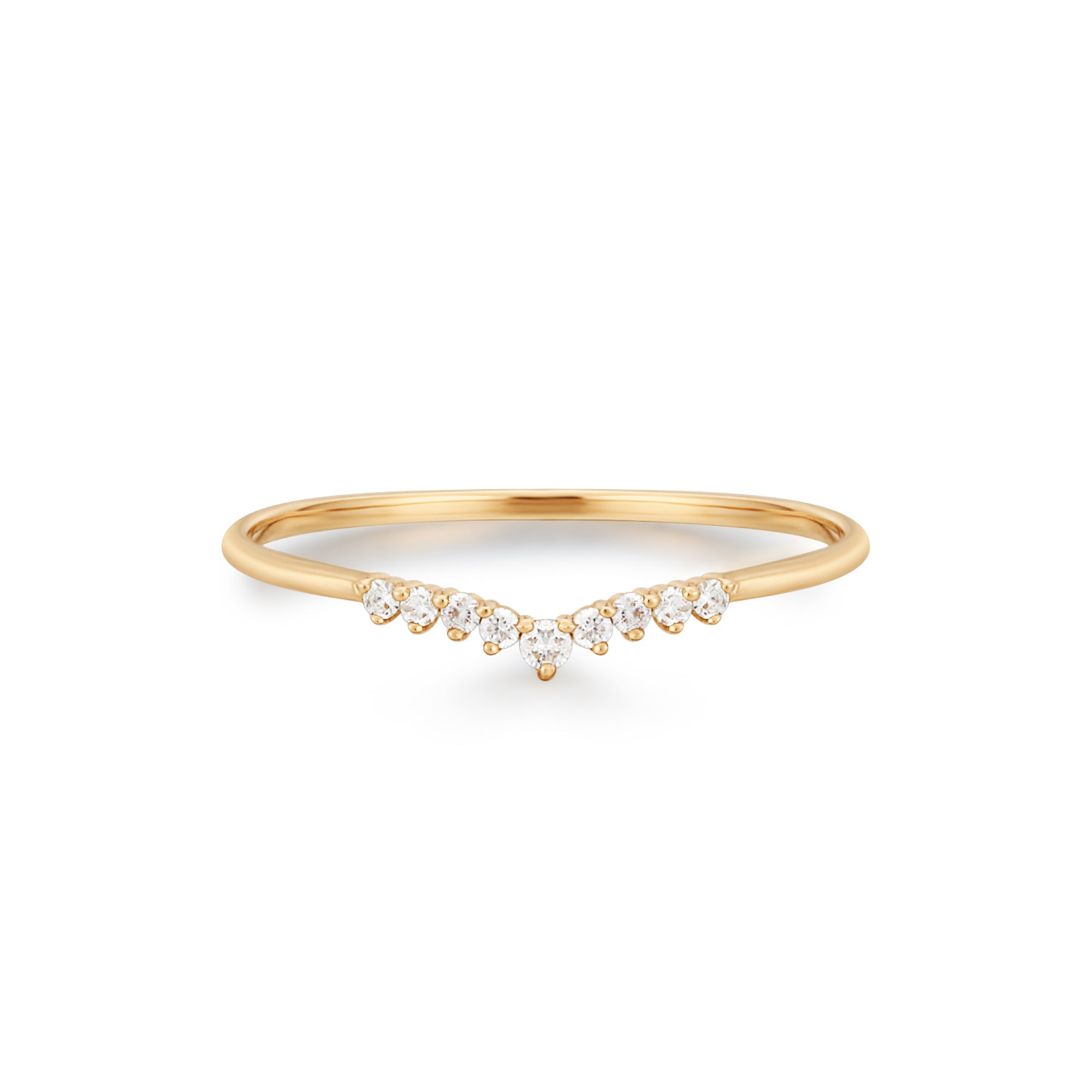 FROST | Curved Diamond Ring Rings AURELIE GI