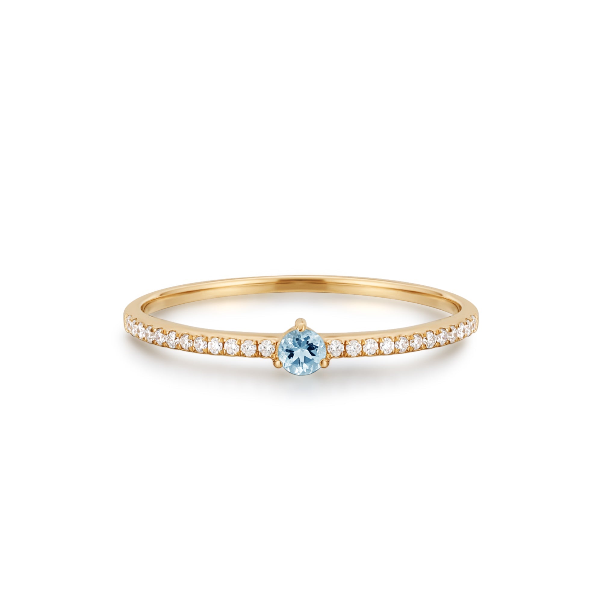 JASMINE | Aquamarine and Diamond Ring Rings AURELIE GI