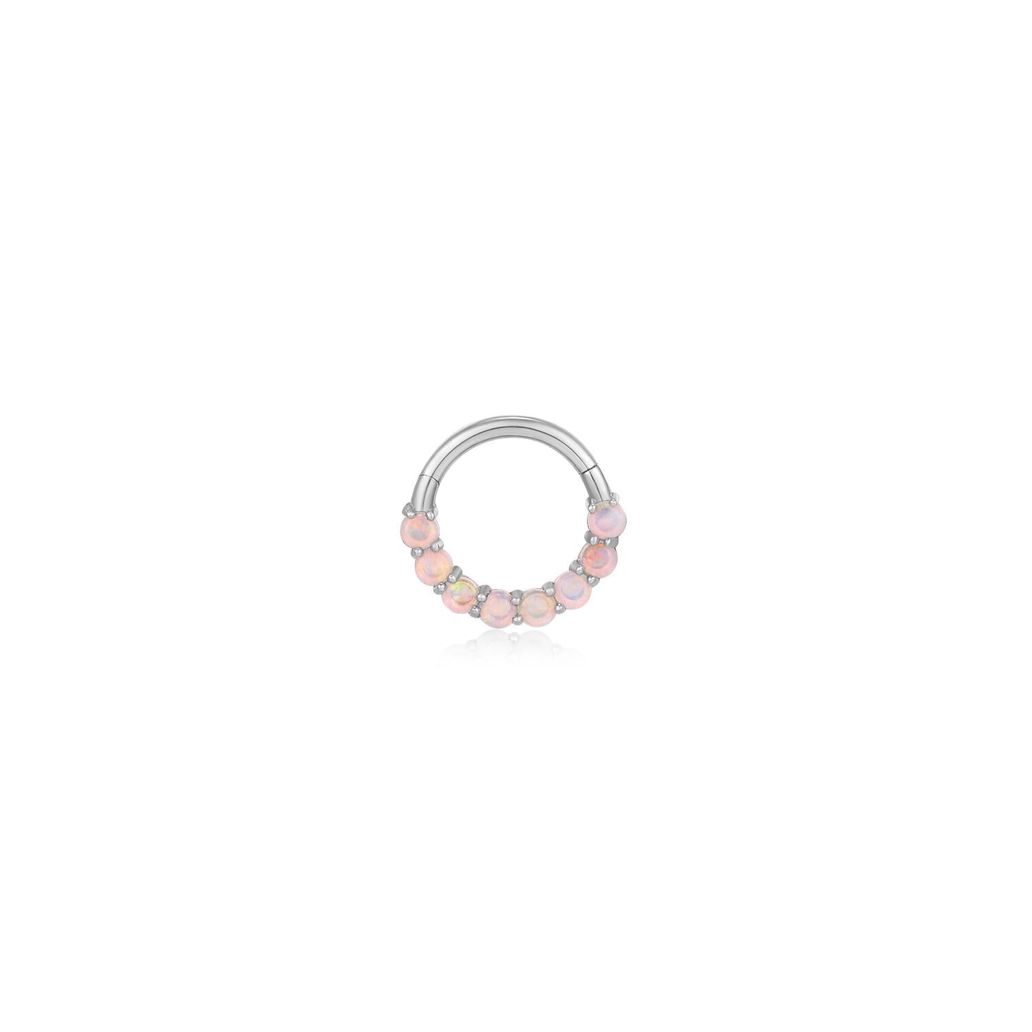 HAYDEN | Opal Clicker Ring Earrings AURELIE GI White Gold