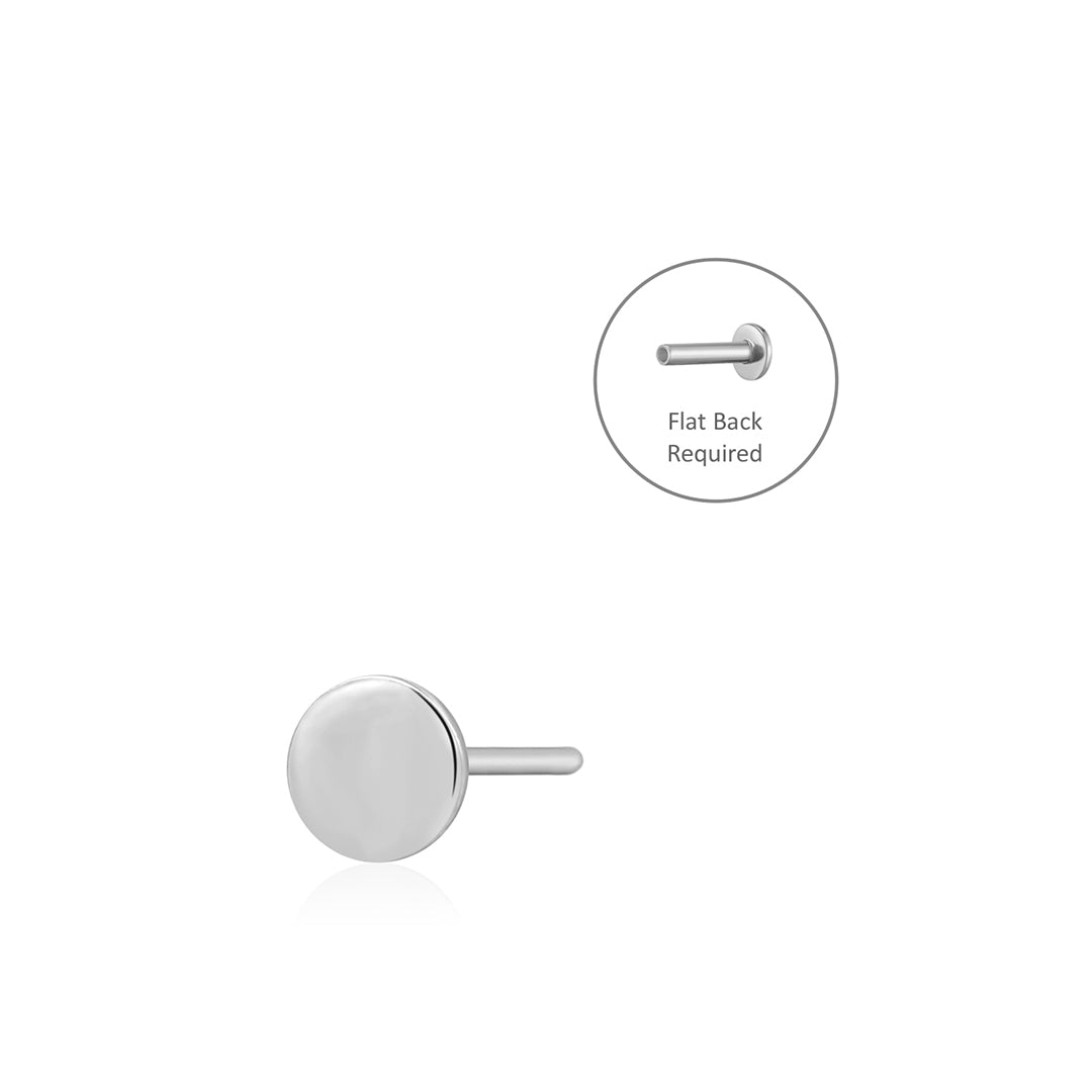DOT | Disc Threadless Flatback Earring