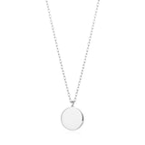 DOT | Shiny Disc Necklace Necklaces AURELIE GI White Gold 