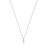 ESME | Floating Diamond Solitaire Necklace Necklaces AURELIE GI White Gold 