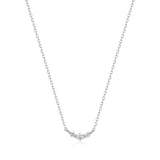 INEZ | Triple Diamond Necklace Necklaces AURELIE GI White Gold 