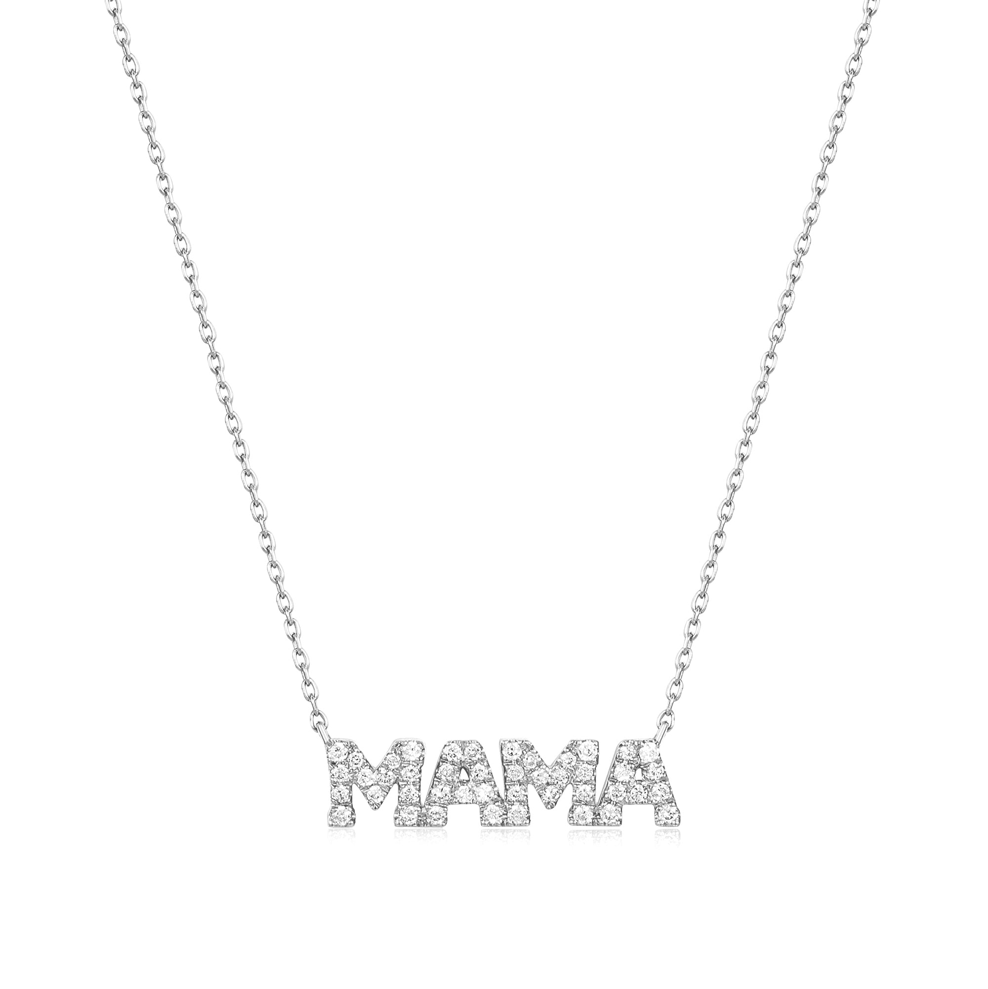 MERE | Diamond Mama Necklace Necklaces AURELIE GI White Gold
