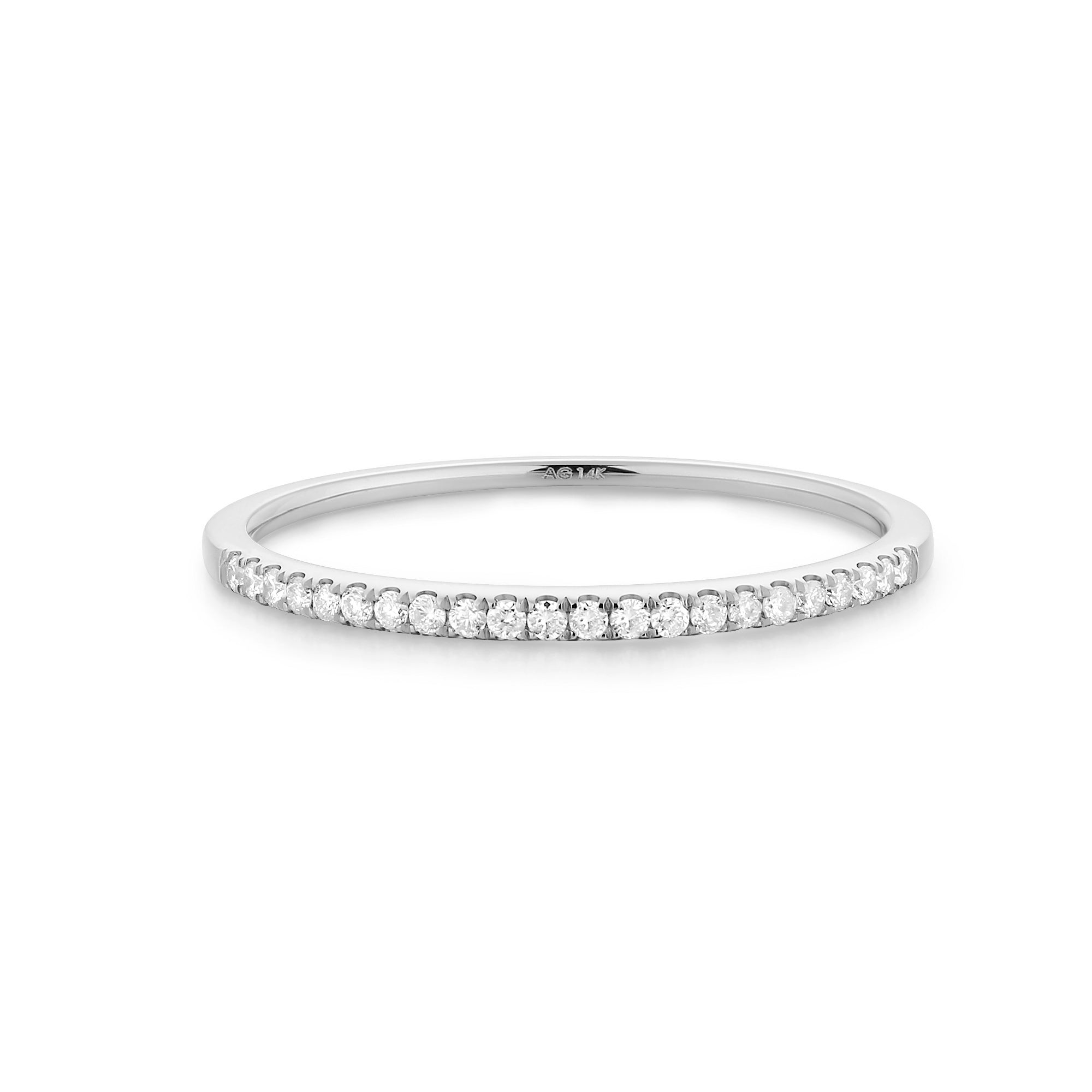 LEXI | Diamond Band Rings AURELIE GI #5 White Gold