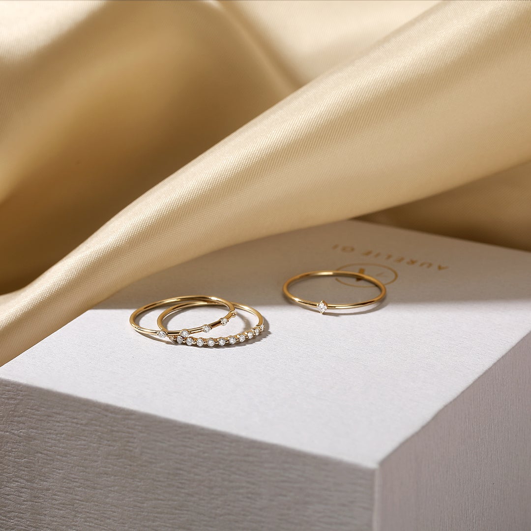 LUELLA | Floating Diamond Ring Rings AURELIE GI