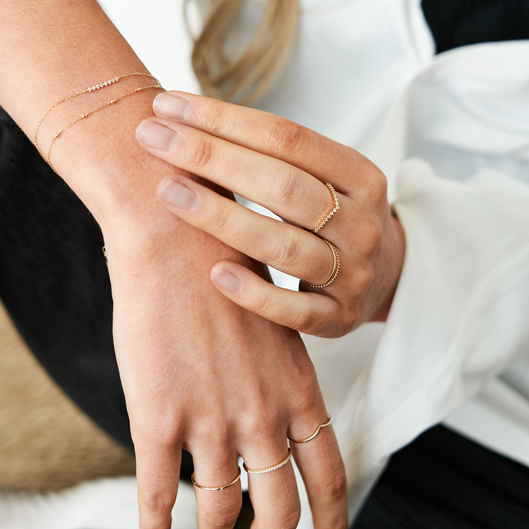 DESIREE | Lab Grown Diamond Wishbone Bracelet