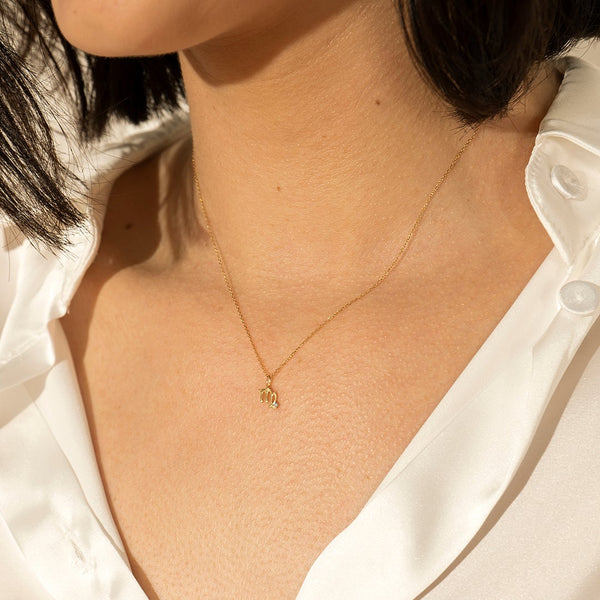 VIRGO | Zodiac Charm With Diamond Necklace Charms AURELIE GI 