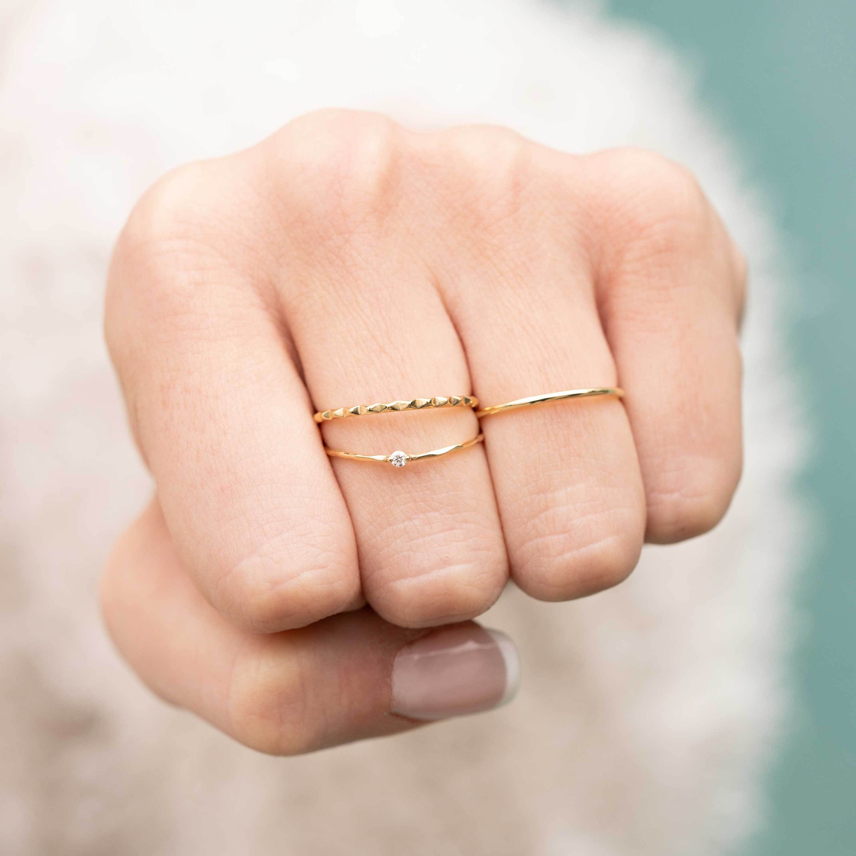 CLEO | Pyramid Band Rings AURELIE GI