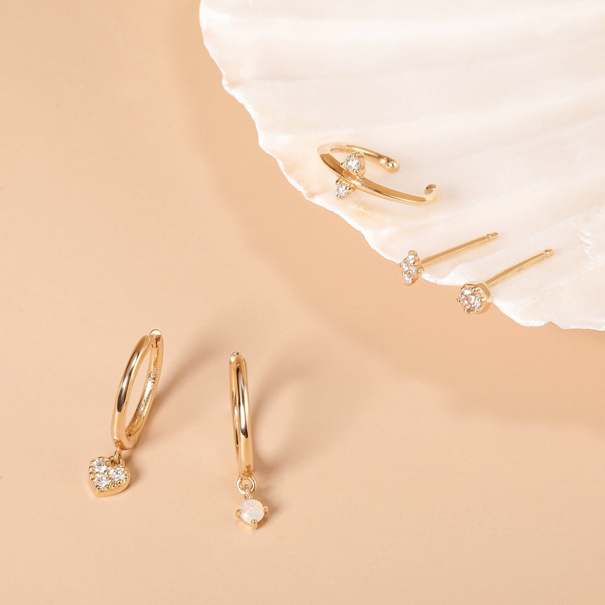 AMY | Single Diamond Stud Studs AURELIE GI