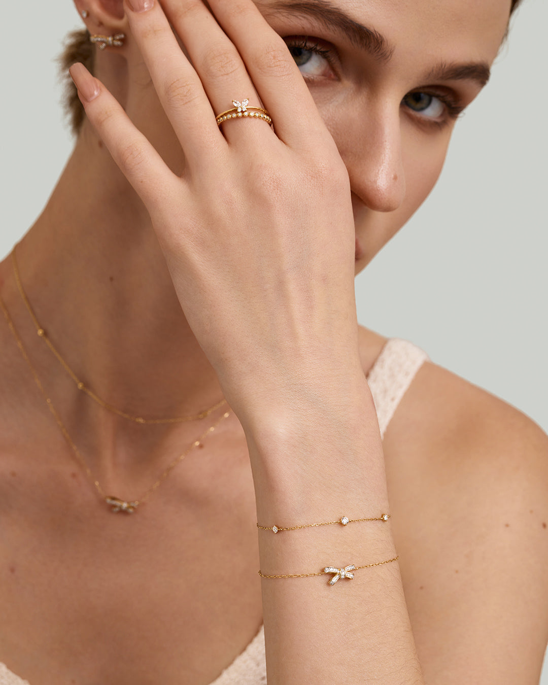 ORIANA | Lab Grown Diamond Bow Bracelet