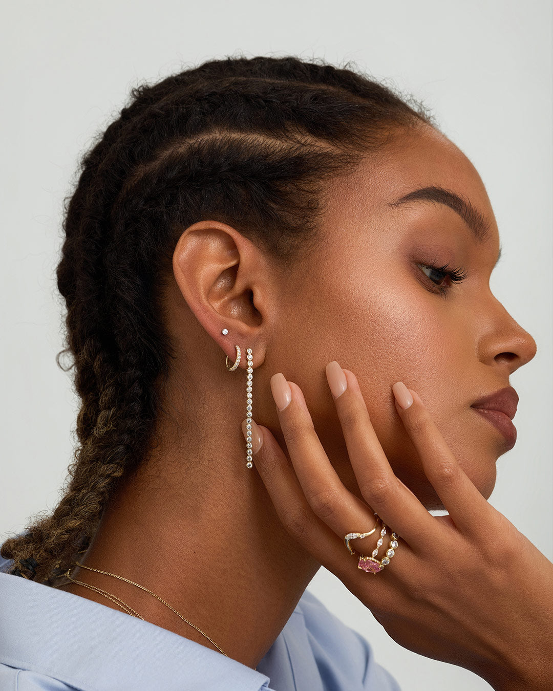 Lab Grown Diamond Tennis Single Stud