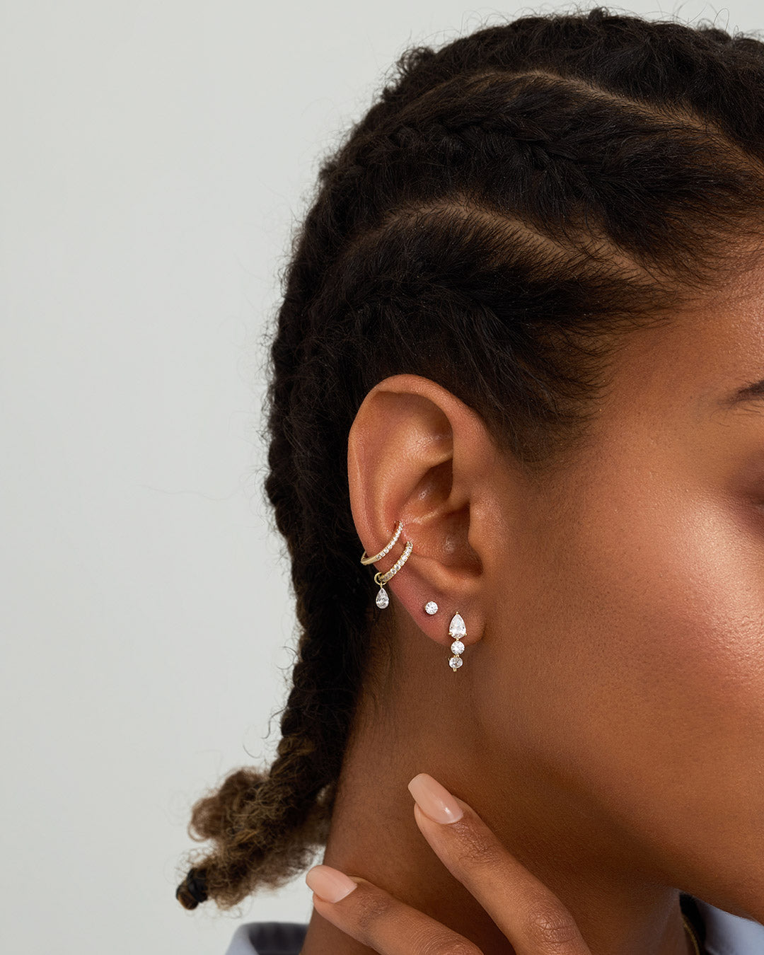 Pear Lab Grown Diamond Earring Charm