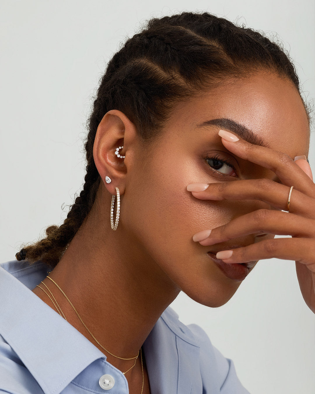 Lab Grown Diamond Clicker Hoop