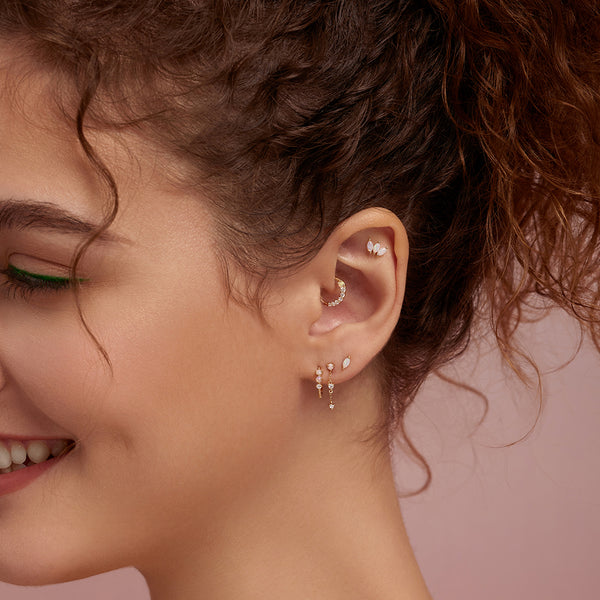 BLOOM | Triple Opal Stud Earring