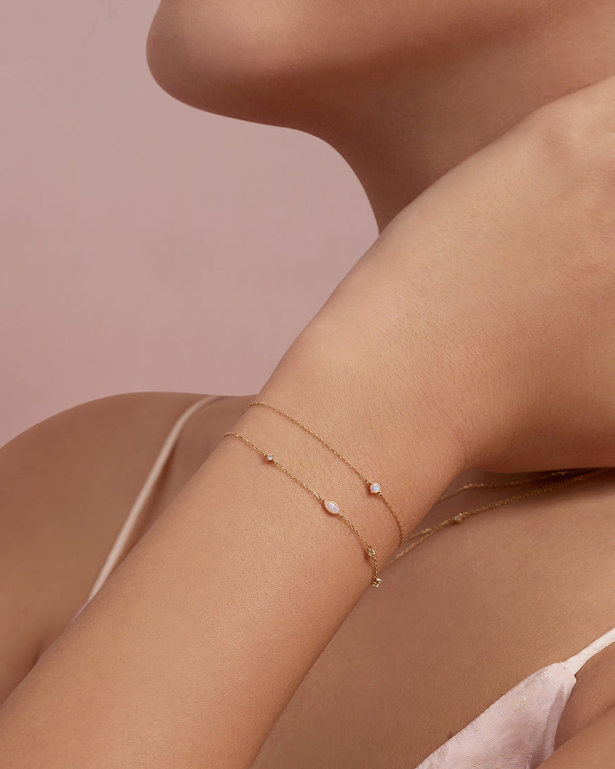 LYRIC | Opal and Lab Grown Diamond Bracelet