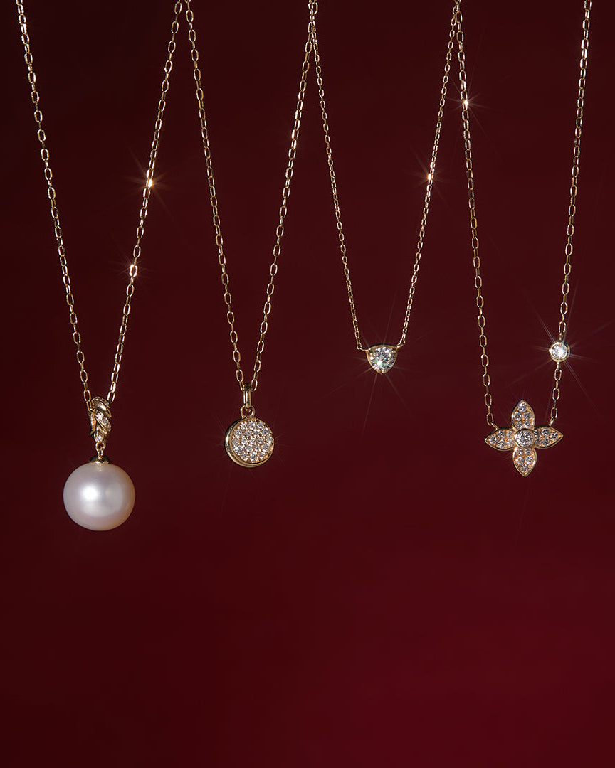 Lab Grown Diamond Clover Necklace