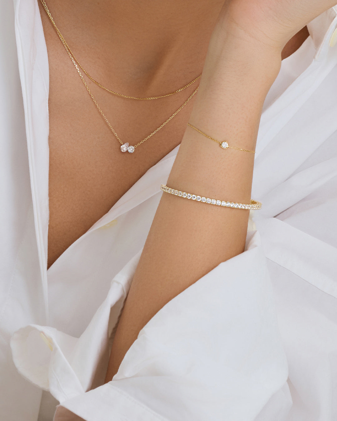 3.876ct Lab Grown Diamond Tennis Bangle