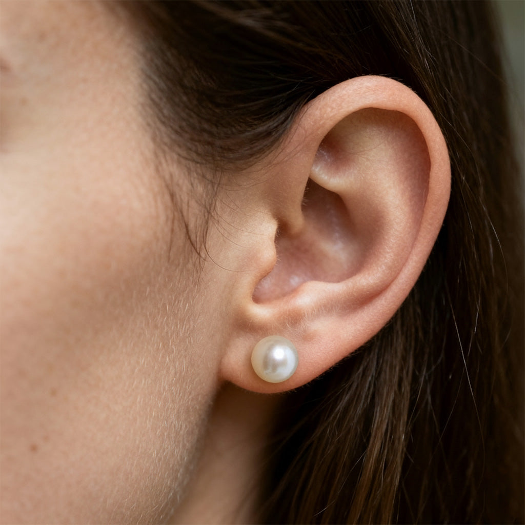 LUNARA |7.5-8MM Pearl Single Stud Earring
