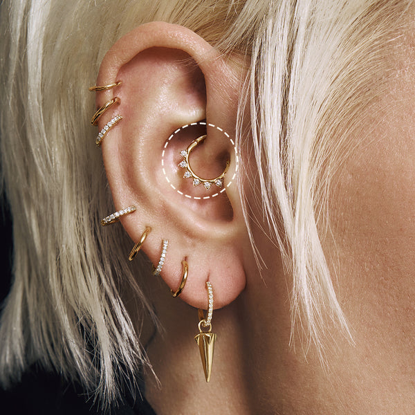 SLOANE | Lab-Grown Diamond Clicker Hoop