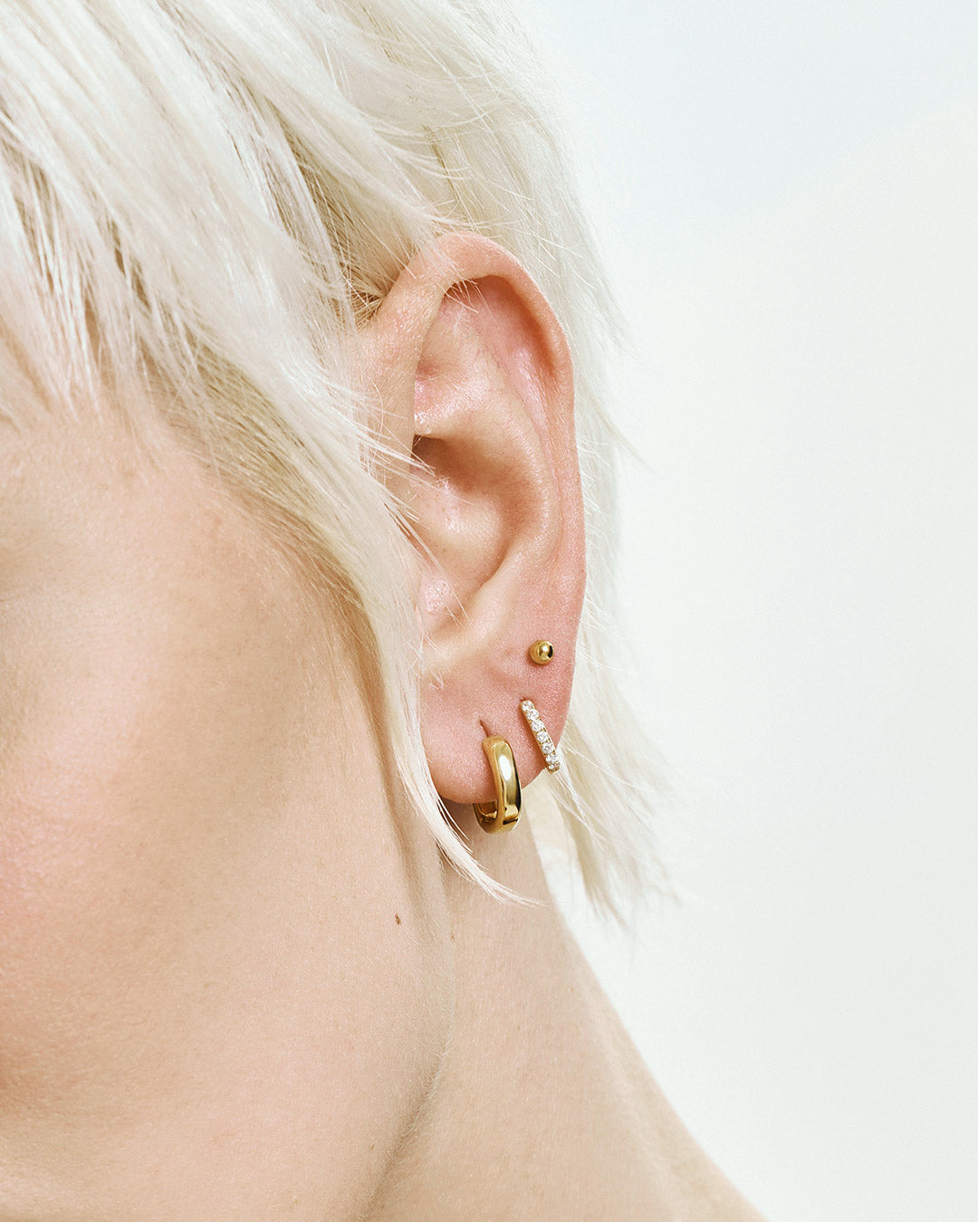 KARLIE | Lab Grown Diamond Oval Paperclip Huggie