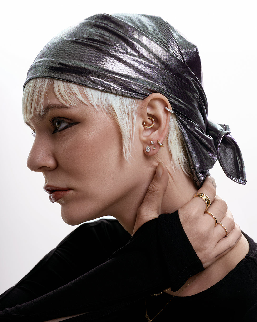 IGGY | Pear Lab Grown Diamond Threaded Flatback