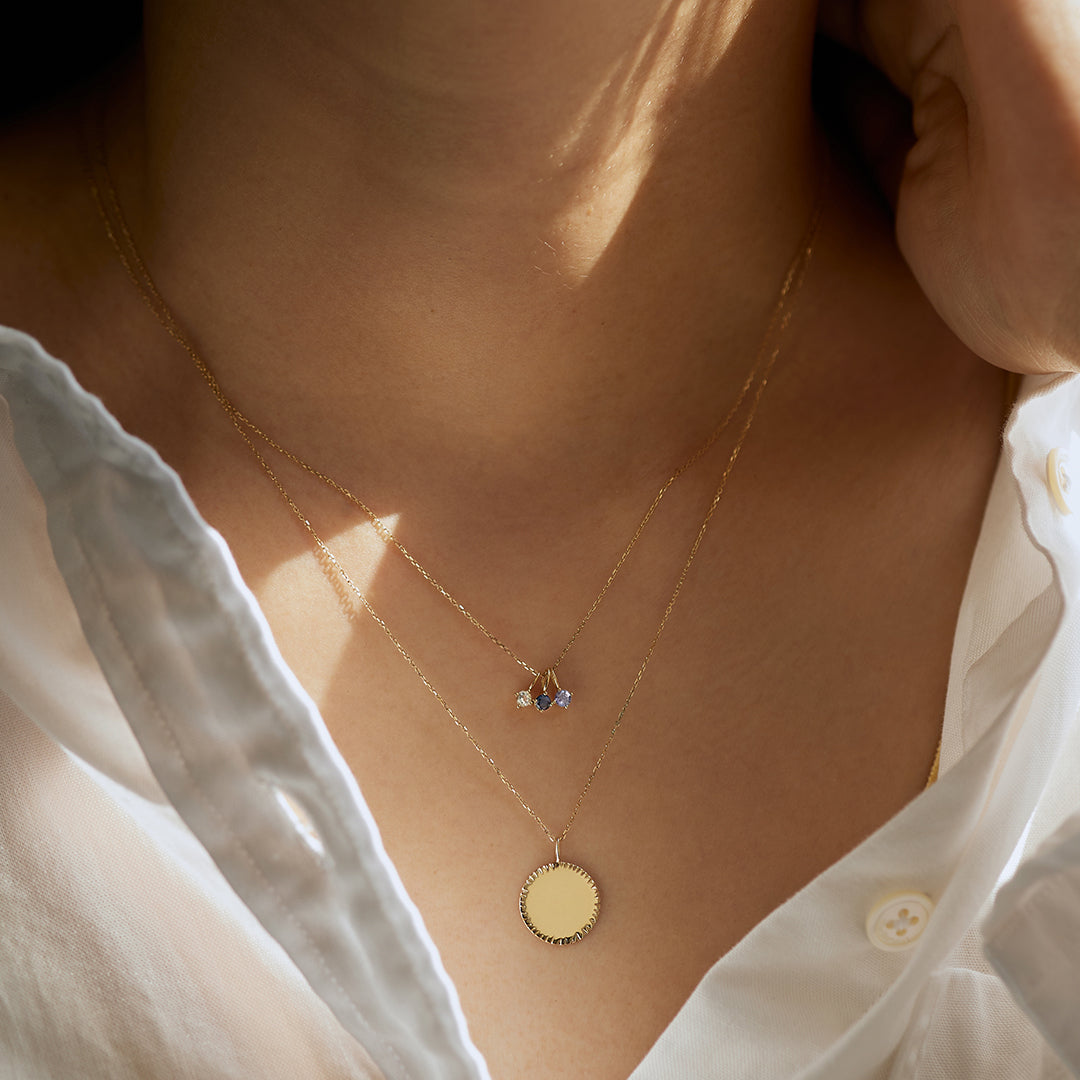 March Birthstone | Aquamarine Necklace Charm