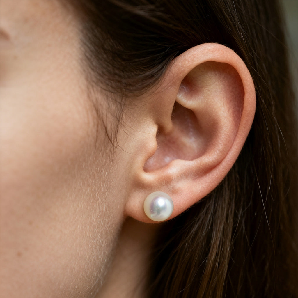 aurelie gi 9.5-10MM Pearl Single Stud Earring