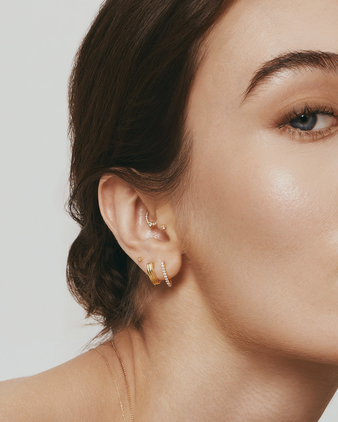 MALIKA | Triple Row Sleek Huggie