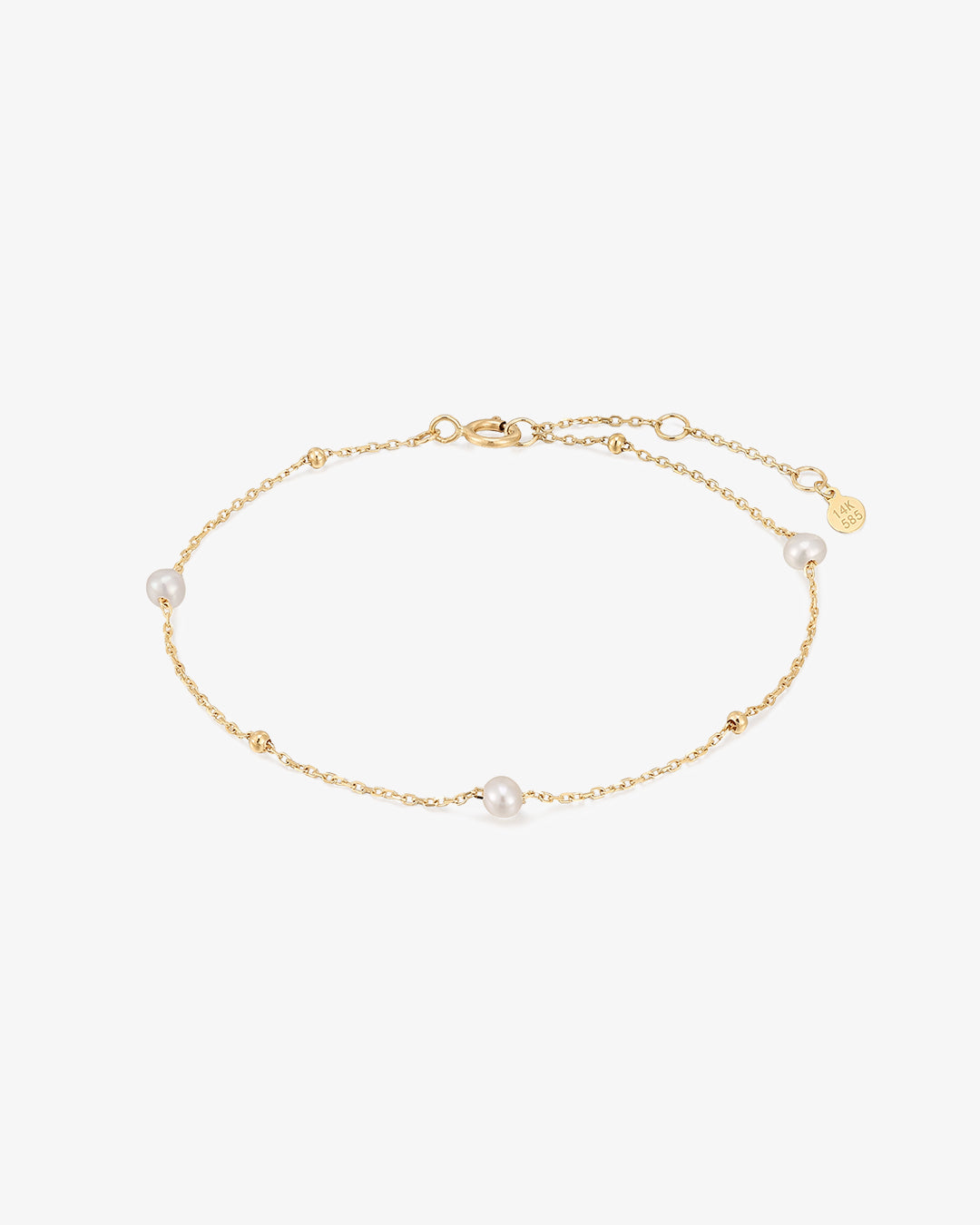 TERESA | Pearl and Gold Beaded Bracelet