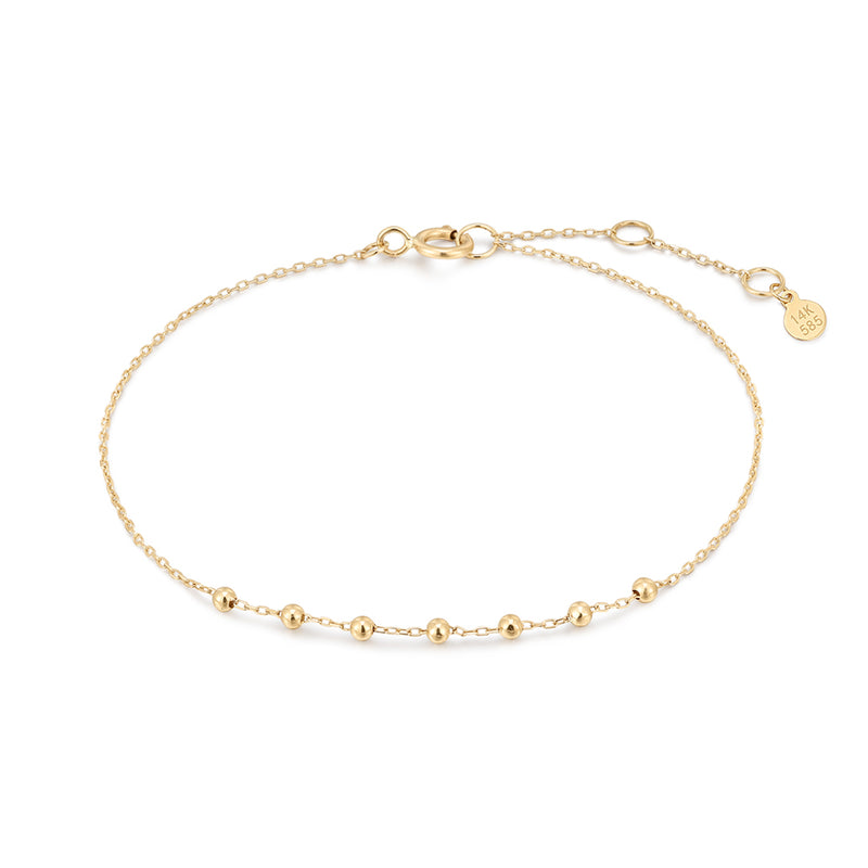 ASTER | 14kt Gold Beaded Bracelet