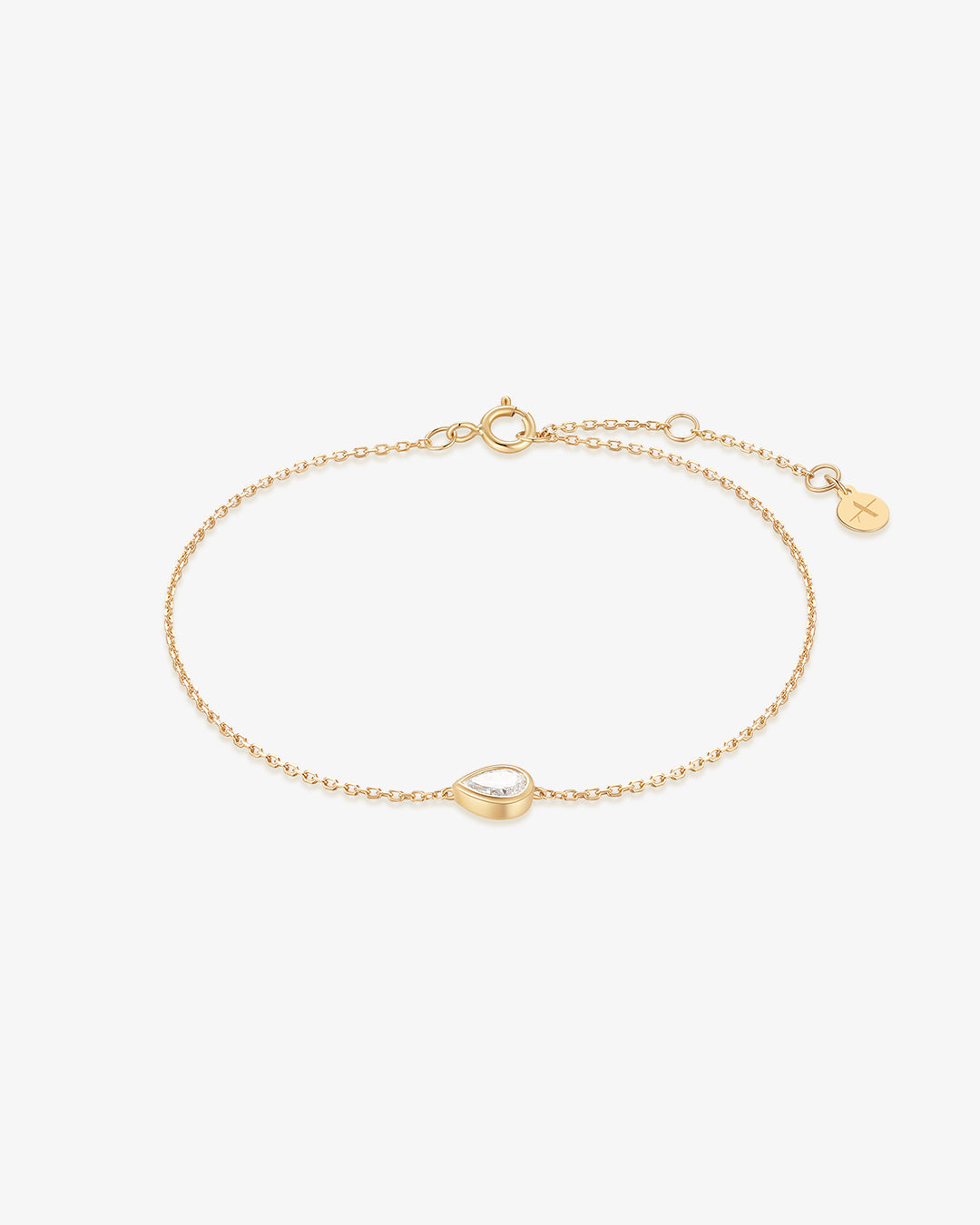 SIRIUS | Bezel Set Pear Shaped Lab Grown Diamond Bracelet