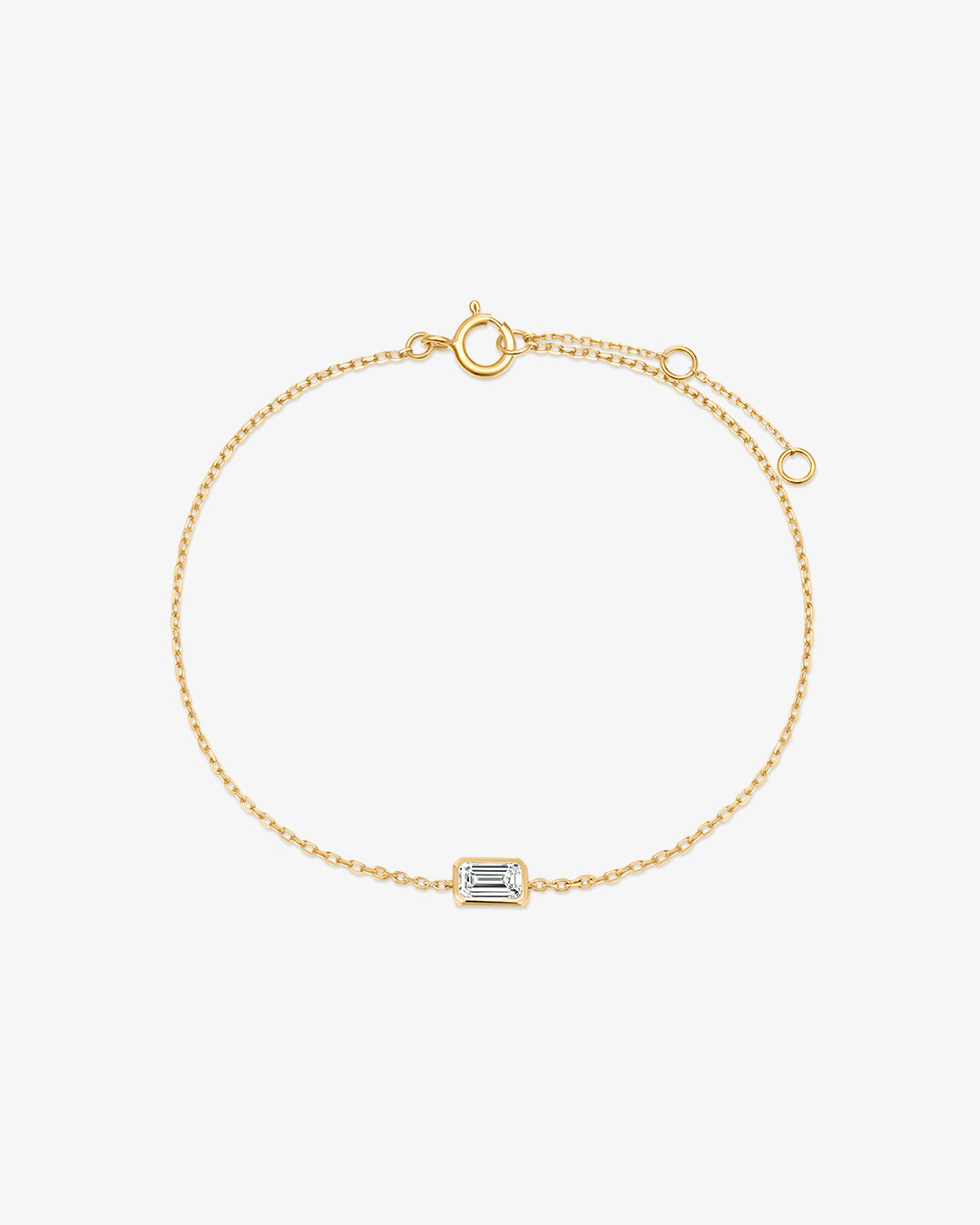 Bezel-Set Baguette Lab Grown Diamond Bracelet