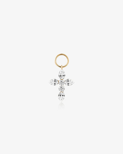 Lab Grown Diamond Cross Earring Charm