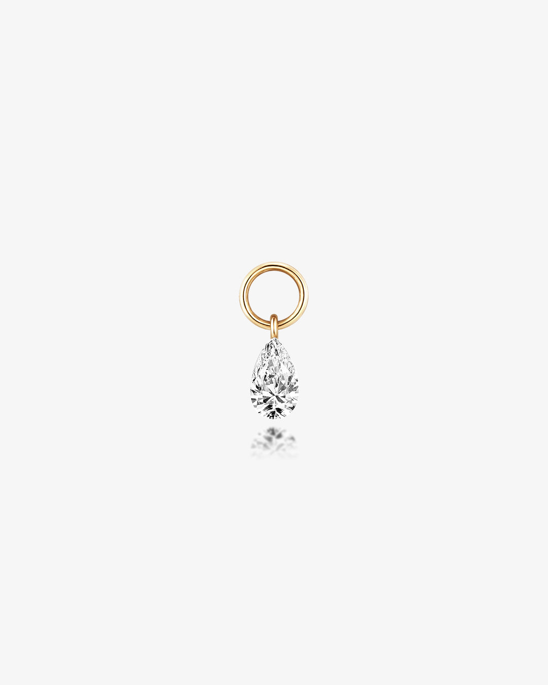 Pear Lab Grown Diamond Earring Charm
