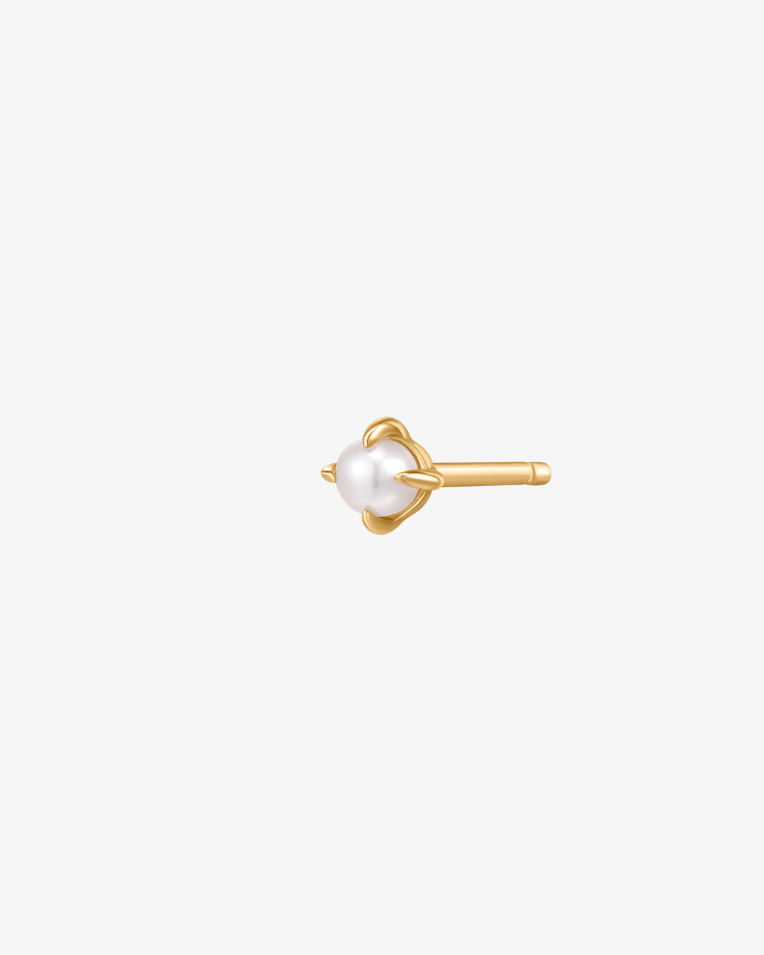 EVANGELINE | Single White Pearl Stud Earring