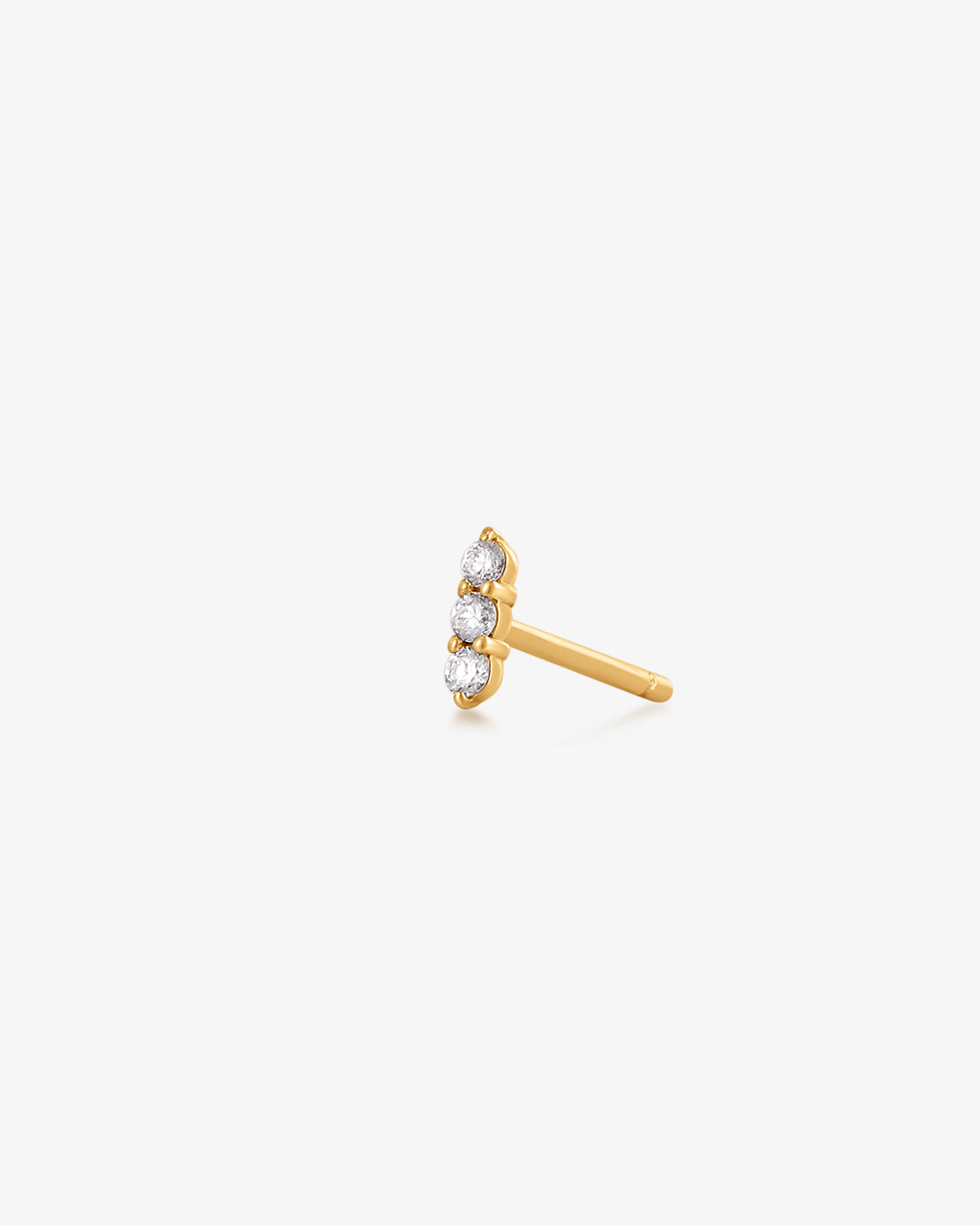 AGNES | Triple Diamond Single Stud